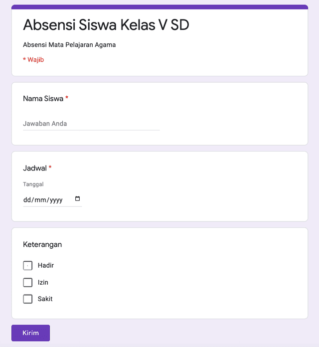 Cara Membuat Absensi di Google Form Menggunakan Batas Waktu