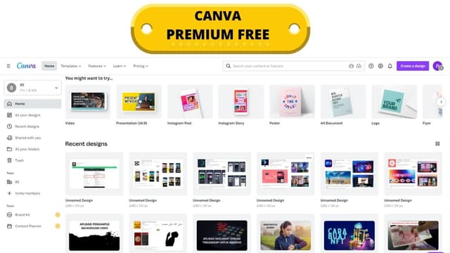 Canva Premium Free: Desain Konten Lebih Mudah